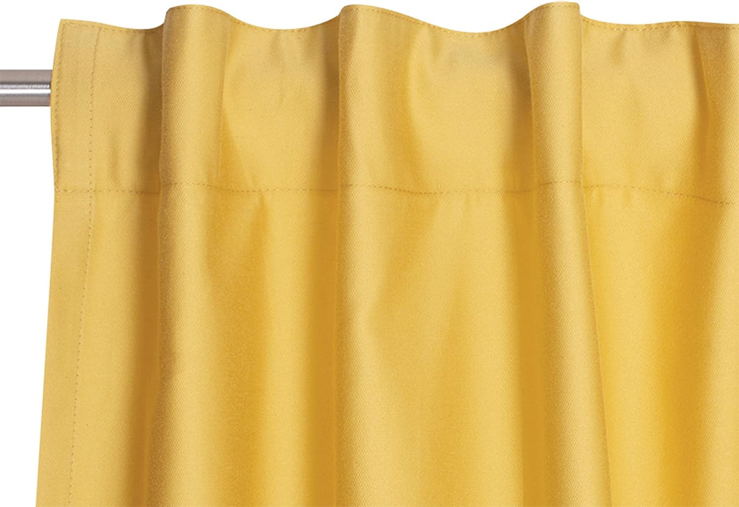 Schöner Wohnen Kollektion Gardine Soft 130x250 - Vorhang Blickdicht gelb Baumwollmix - Vorhänge Wohn