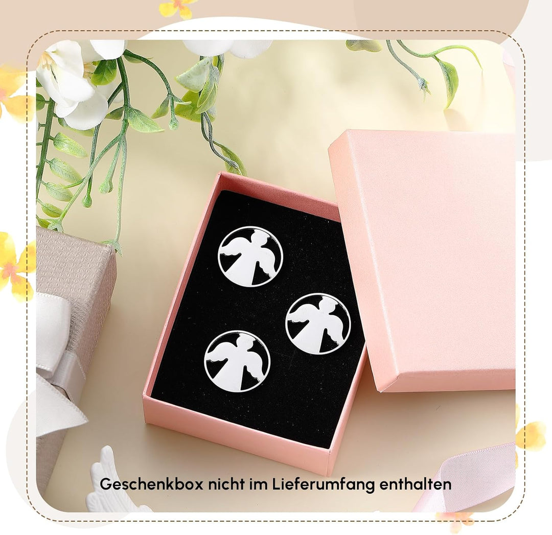 40 Stück Einkaufswagenchips Kommunion Edelstähle Einkaufschips Hochzeit Schutzengel Einkaufswagen En