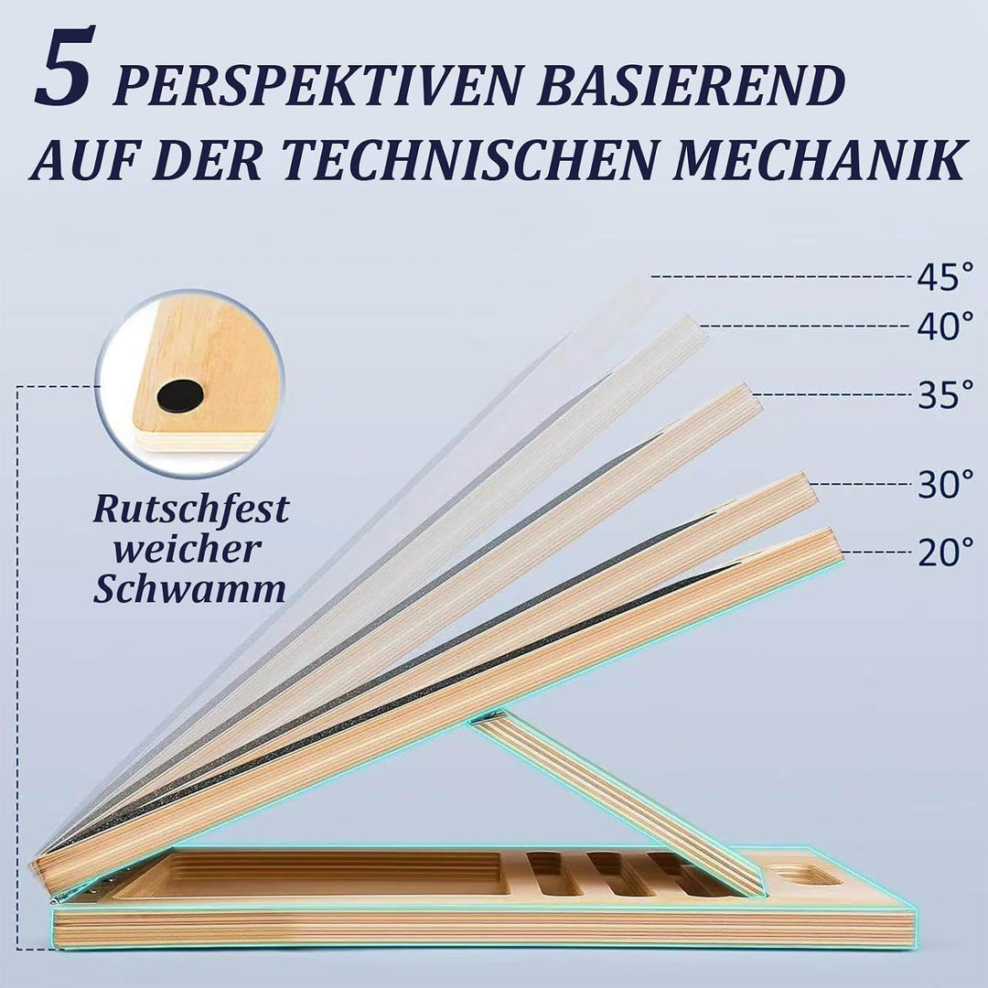 2-in-1 Wadendehner Schrägbrett & Balance Board aus Holz, Verstellbares Neigungsbrett Gleichgewichtsb