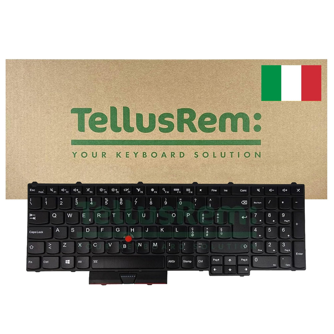 TellusRem ersatztastatur Italienisch Hintergrundbeleuchtung für Lenovo Thinkpad P50 P70 P51 P71 Back