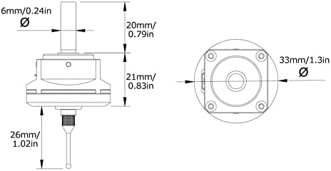 3D-Kantentaster XYZ-Achse Anti-Roll-Kantentaster CNC 3D-Kantentaster mit BerüHrungstaster Hochgenaue