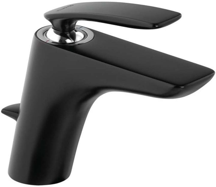 Kludi Balance Waschtisch-Einhandmischer DN 10 schwarzmatt-chrom mit Ablaufgarnitur
