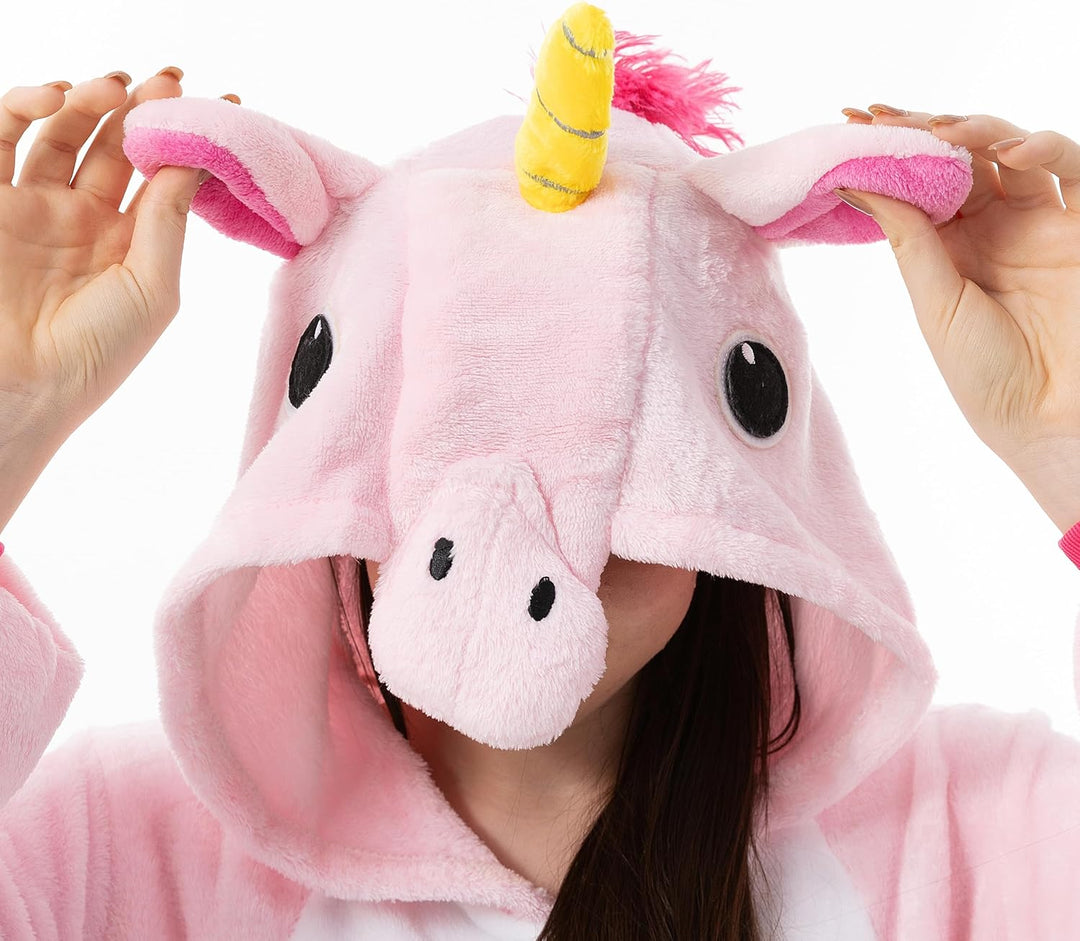 Katara 1744 Einhorn Onesie Kostüm, Märchen, Party, Karnevals-Kostüm Fantasie in Rosa, Verkleidung zu