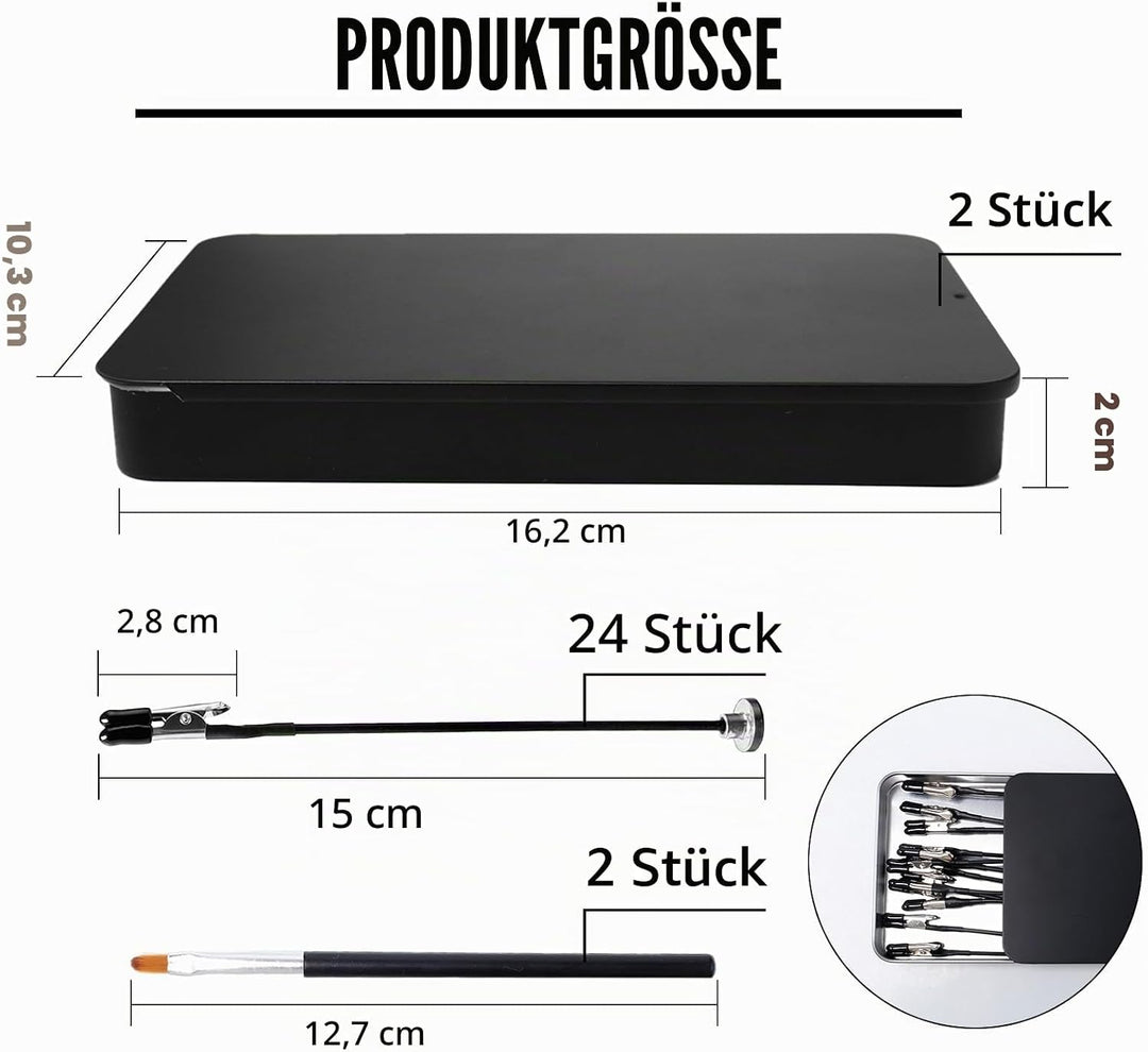 24 Stück Dritte Hand Löten mit Magnetfuss Flexibler Löthilfe Krokodilklemme 15cm Magnetisch Krokodil