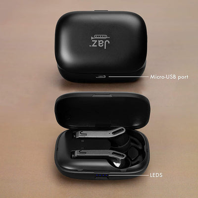 SBS Bluetooth Kopfhörer schwarz - Wireless In Ear Kopfhörer mit Ladestation 450mAh & 3 Stunden Akkul