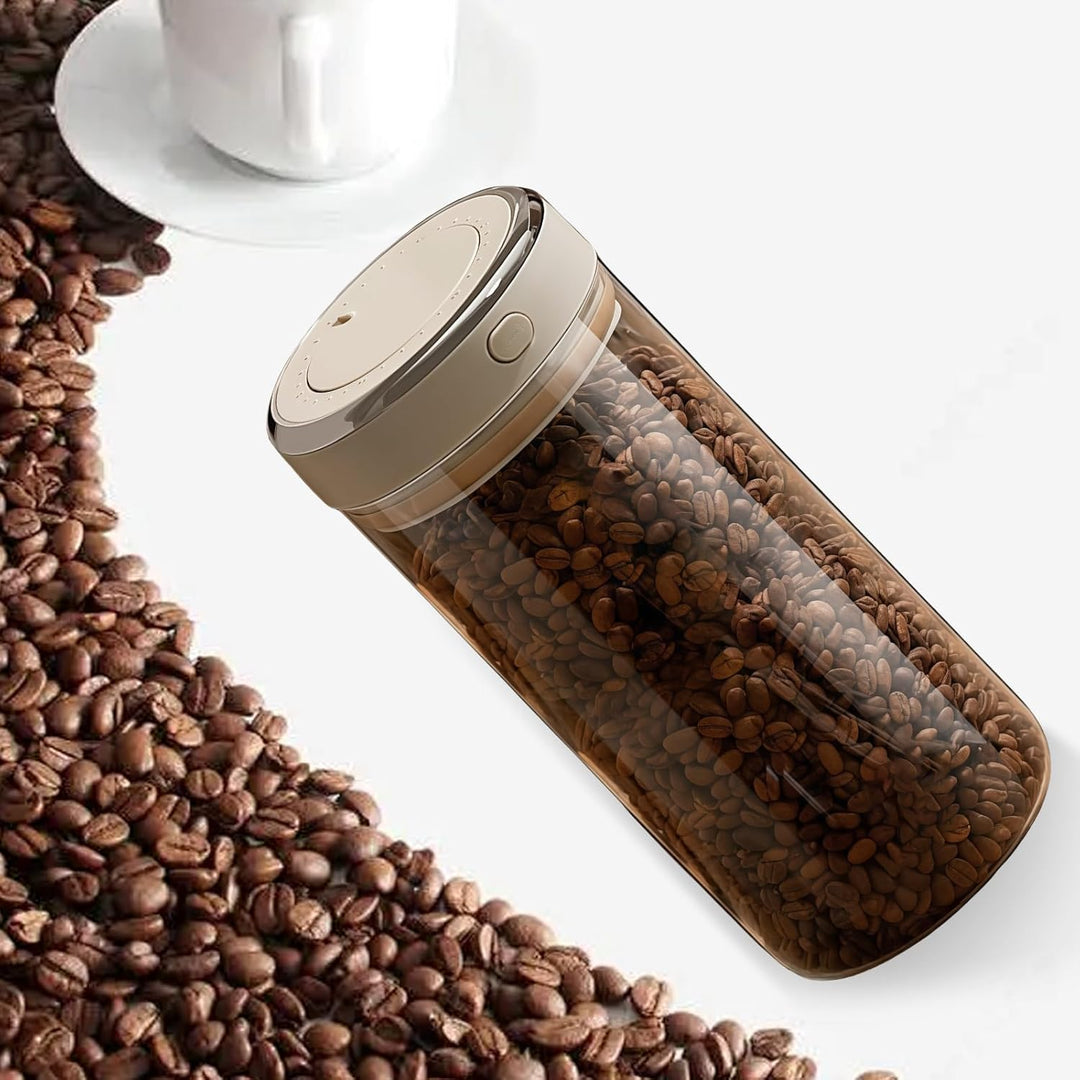Kaffeedose Luftdicht: 1700ML Vakuum Kaffeebehälter aus Glas, Luftdichter Kaffee-Aufbewahrungsbehälte