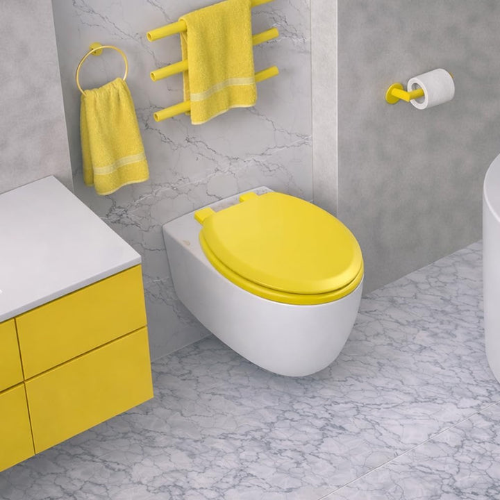 WC-Sitz Holzkern, Ｍatt – Soft-Touch &amp; ultraglatt (ohne Orangenhaut), Absenkautomatik &amp; Schnellversch