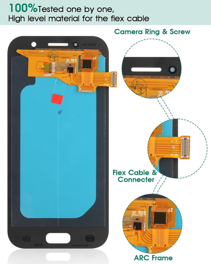 Für Samsung Galaxy A5 2017 A520 LCD Bildschirm Touchscreen Digitizer Glas Assembly Ersatz für Galaxy