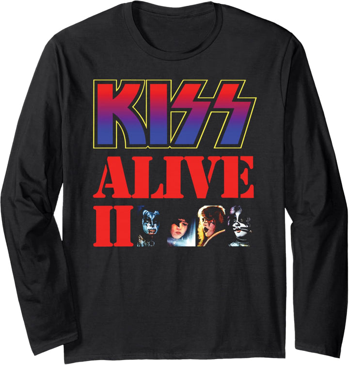 KISS - 1977 Alive II Langarmshirt