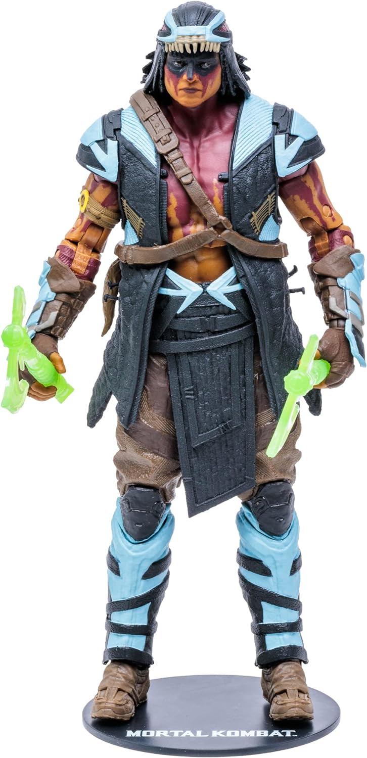 McFarlane Mortal Kombat Actionfigur Nightwolf 18 cm, Mehrfarbig Modern, Modern