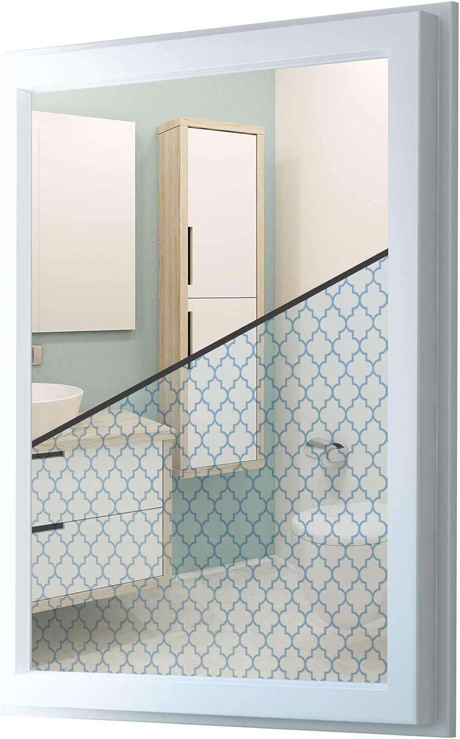 Fensterdeko I Sichtschutz Fenster-Sticker Selbsthaftend I Dekofolie für Bad, Küche, Kinderzimmer - W