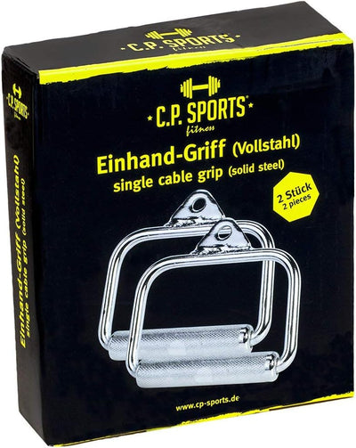 C.P. Sports Einhand-Griff, Vollstahl Doppelpack, 1