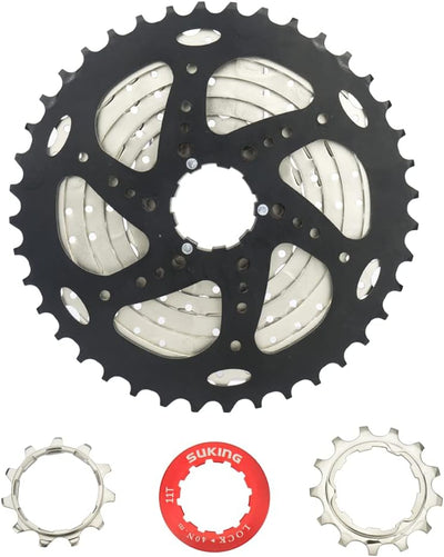 CYSKY 9 Fach Kassette 11-25T/11-28T/11-32T/11-36T/11-40T/11-42T MTB Kassette passend für Mountainbik