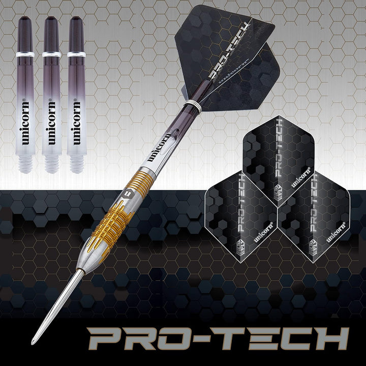 ‎Unicorn Protech Dartpfeile mit Stahlspitze 20 g silber / gold, 20 g silber / gold