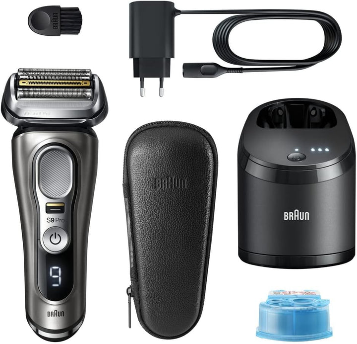 Braun Series 9 Pro Premium Elektrorasierer mit 4+1 Scherkopf, Rasierer Herren Elektrisch, ProLift Tr