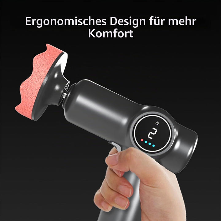Auto Akku Poliermaschine mit LCD Display, Polierset mit 2 einstellbaren Geschwindigkeitsstufen, mult