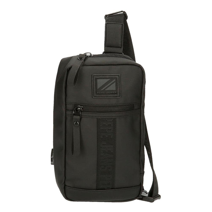 Pepe Jeans Hoxton Umhängetaschen und Kulturbeutel, Schwarz und Blau, Polyester PU, verschiedene Grös