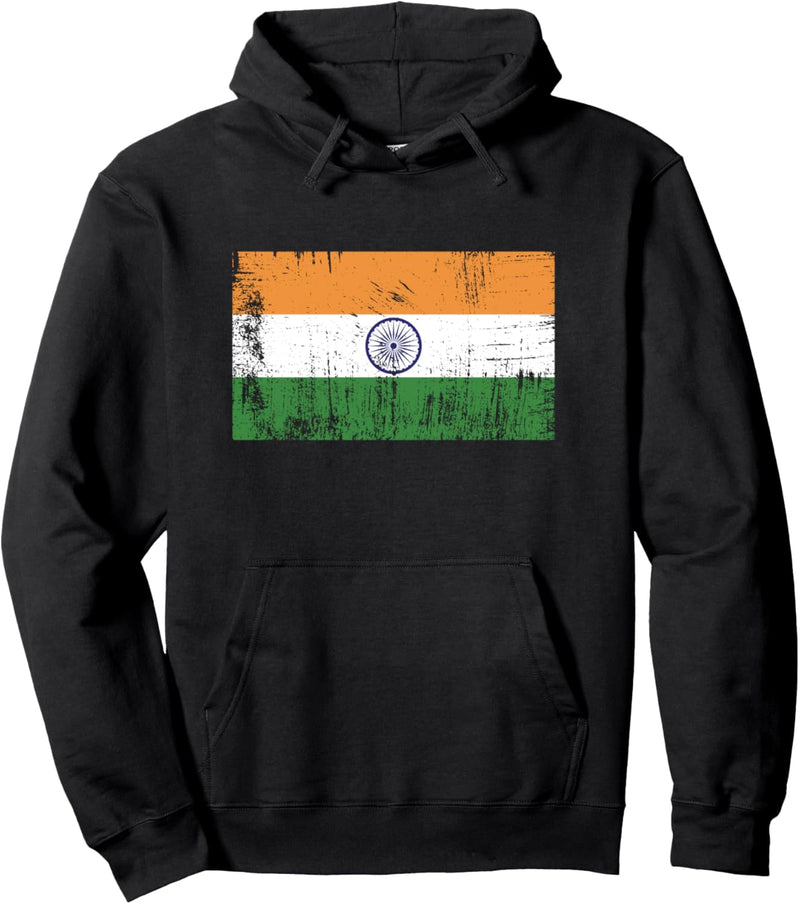 Indien Fahne Indische Flagge Geschenk Fussball-Fan Sport Pullover Hoodie