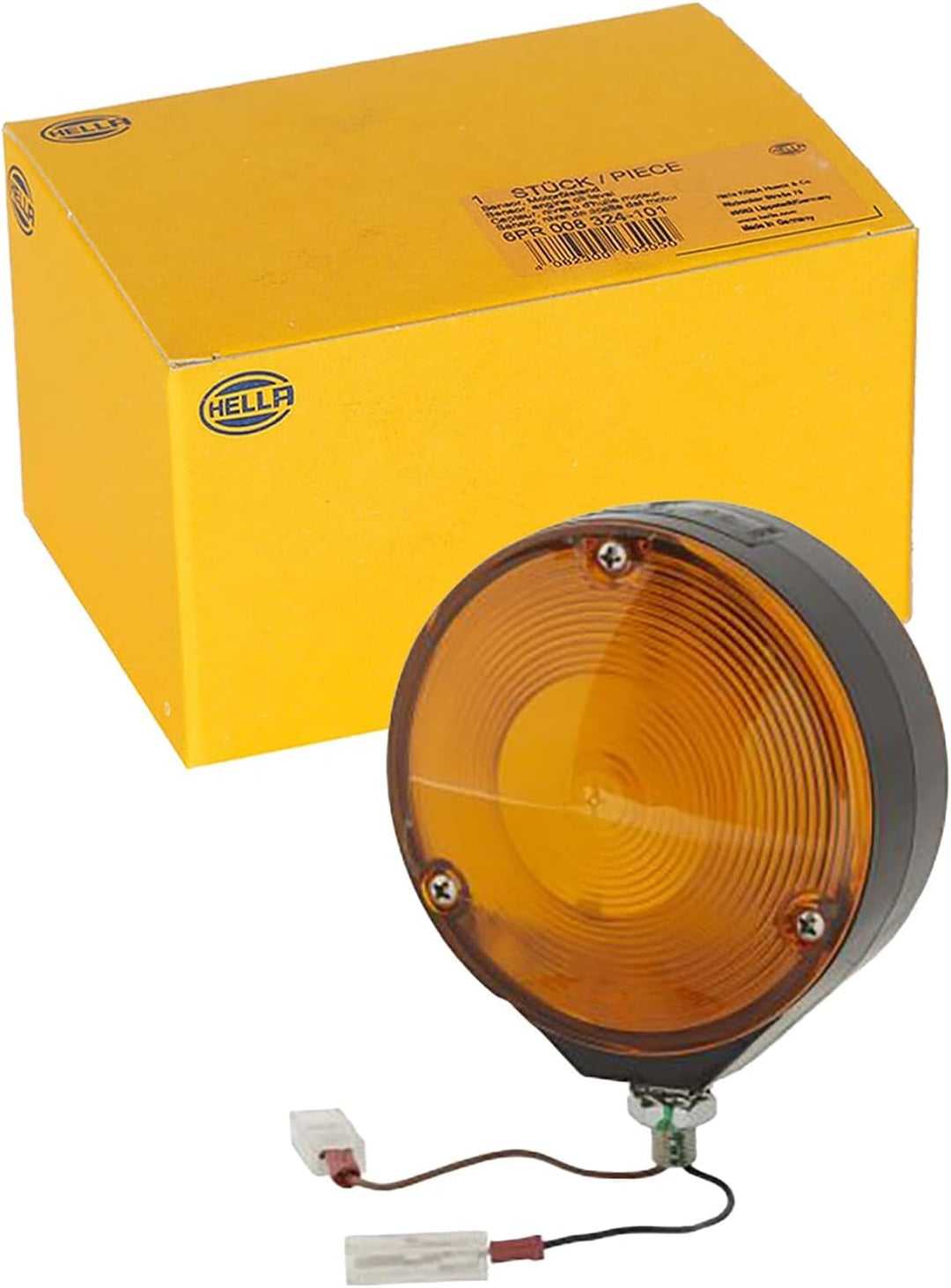 HELLA 2BA 003 022-001 Blinkleuchte - Halogen - gelb - ECE - hinten/links/rechts/seitlicher Anbau/vor