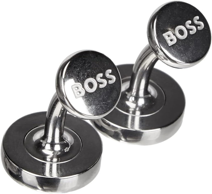 BOSS Herren Marcus Manschettenknöpfe, Medium Grey30, ONESI