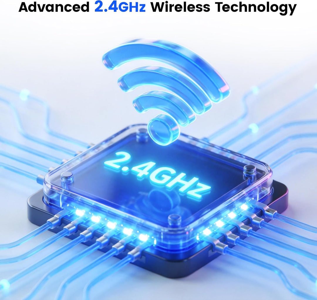 NUX B-3RC 2,4 GHz Mikrofon Wireless System mit Ladekoffer, Mikrofonbündel, 24 Bit/44,1 kHz, Langstre