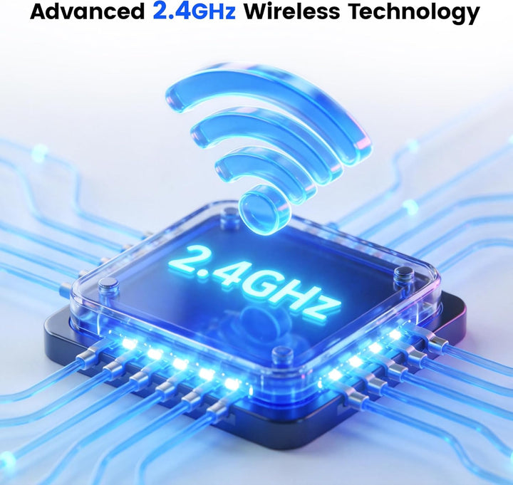 NUX B-3RC 2,4 GHz Mikrofon Wireless System mit Ladekoffer, Mikrofonbündel, 24 Bit/44,1 kHz, Langstre