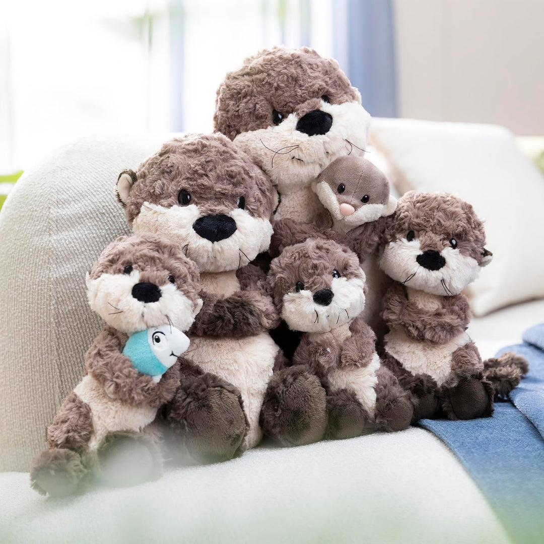 NICI 49150 Kuscheltier Otter Oda 20cm grau schlenkernd-Nachhaltiges Stofftier aus weichem Plüsch, ni