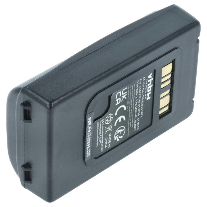 vhbw 1x Akku Ersatz für Datalogic BT-0015, BT-0016 für Barcodescanner POS (5200 mAh, 3,7 V, Li-Ion)