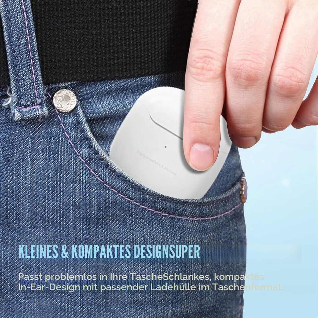 Lila In ear Kopfhörer kabellos Bluetooth kleine Ohrhörer mit Mic in-ear Ohrhörer Bluetooth Kopfhörer