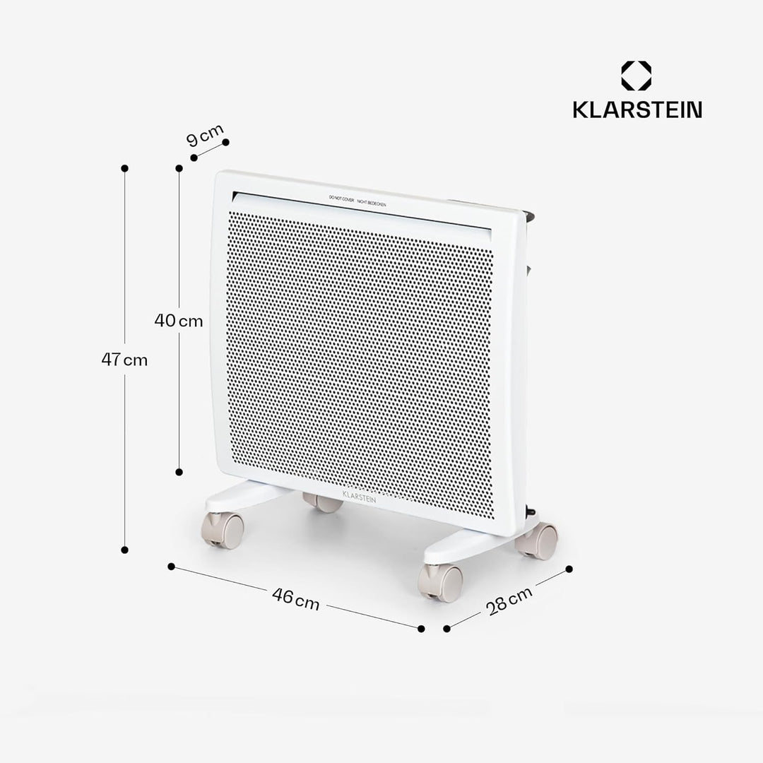 Klarstein Hot Spot Slimcurve Double 2-in-1 Heizgerät - Konvektions- und Infrarotheizung, Überhitzung
