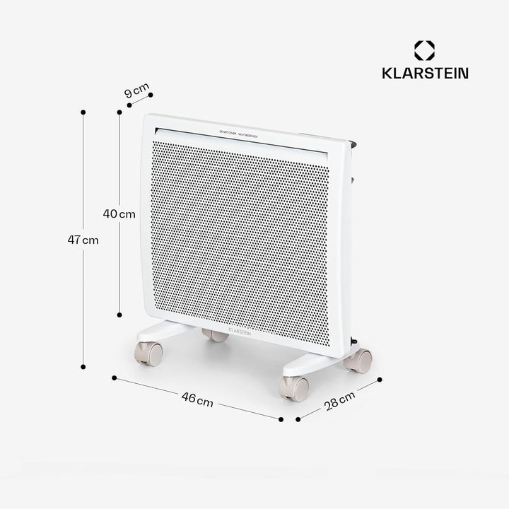 Klarstein Hot Spot Slimcurve Double 2-in-1 Heizgerät - Konvektions- und Infrarotheizung, Überhitzung