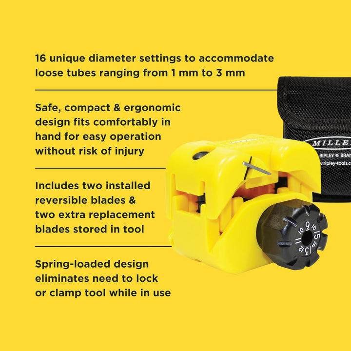 Miller MSAT 16-Kanal Mittelspanne Faserzugriff Elektrisches Drahtwerkzeug und Tasche für Arbeitstech