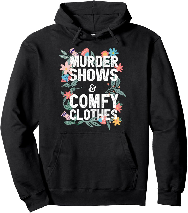 Mordshows und bequeme Kleidung Blumengrafik Pullover Hoodie