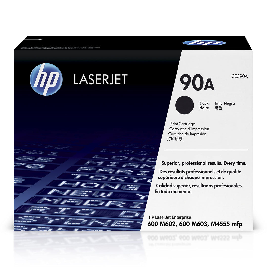 HP 90A (CE390A) Schwarz Original Toner für HP Laserjet Enterprise M601, M602, M603, M4555, 10.000pag