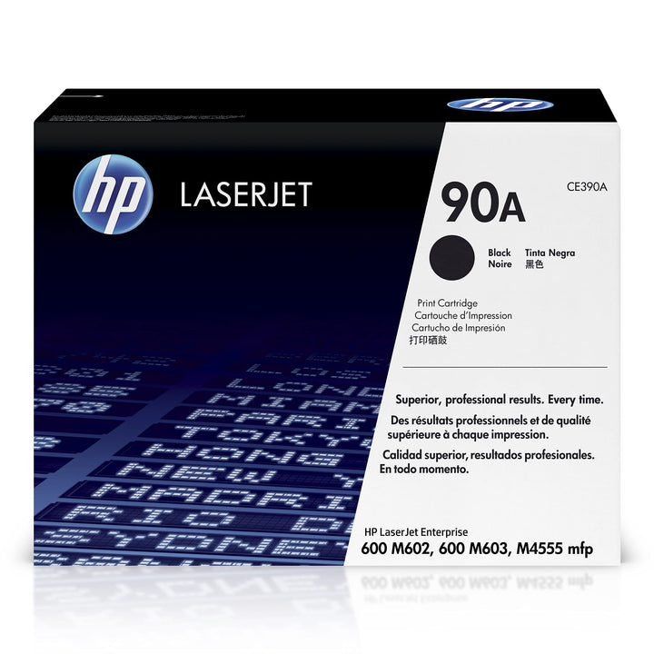 HP 90A (CE390A) Schwarz Original Toner für HP Laserjet Enterprise M601, M602, M603, M4555, 10.000pag