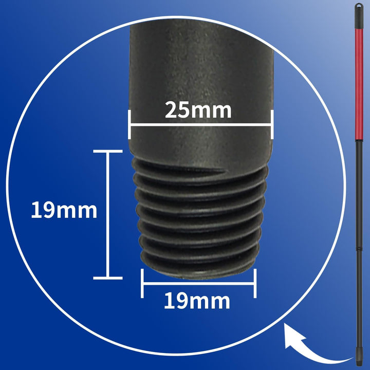 Moppzubehör Teleskopstiel Ersatzstiel für Viledar Turbo Wischmopp 123cm, Teleskopstiel