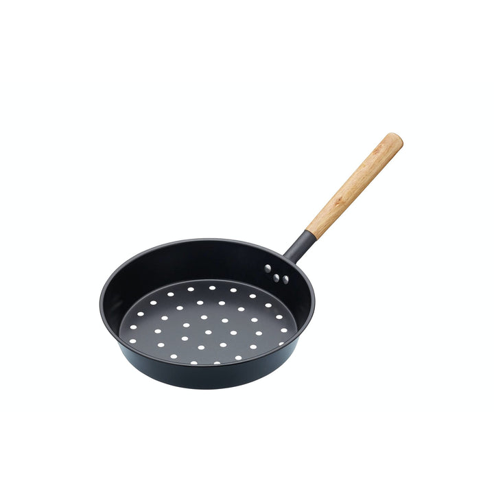KitchenCraft Kastanienbräter aus Kohlenstoffstahl Gas-, Elektro- und Keramikkochfelder, 27cm Durchme