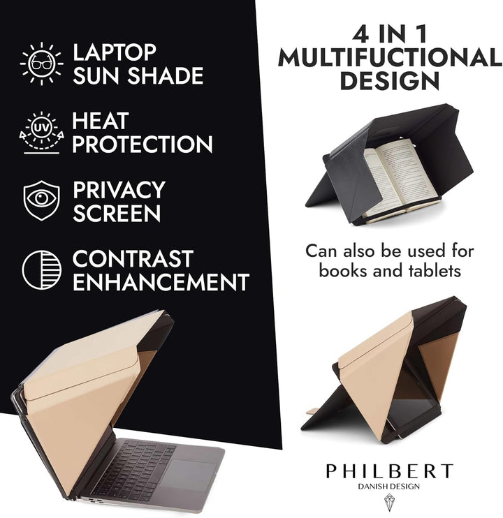 4 in 1 Laptop Sonnenschutz Blendschutz Screen Shade Lux Hood 12"-14" Sternenlicht, 12"-14" Sternenli