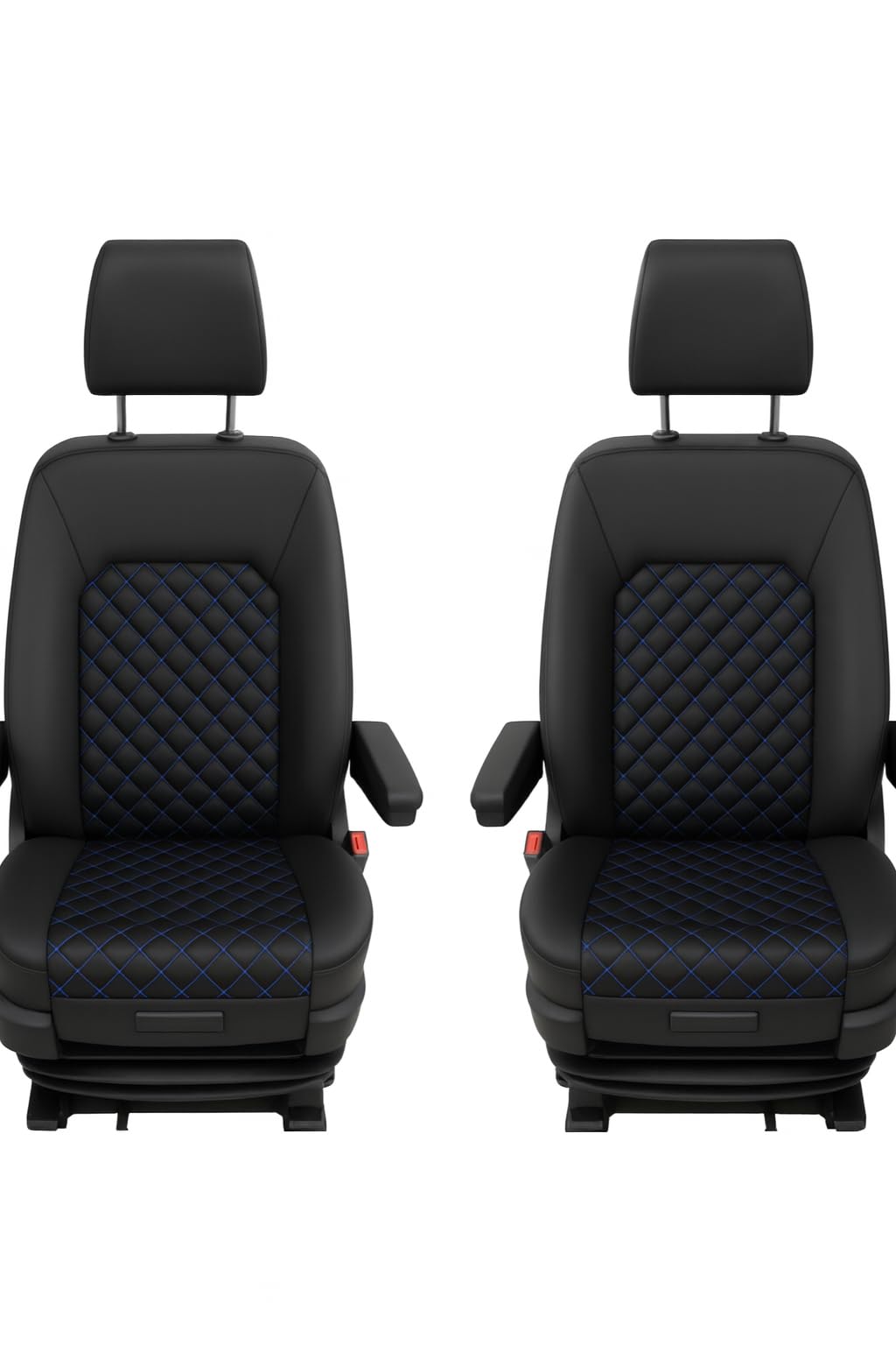 Generisch Sitzbezüge für VW T5 mit Zwei Einzelsitzen vorne, Fahrersitz und Beifahrersitz, 2 Sitzer,