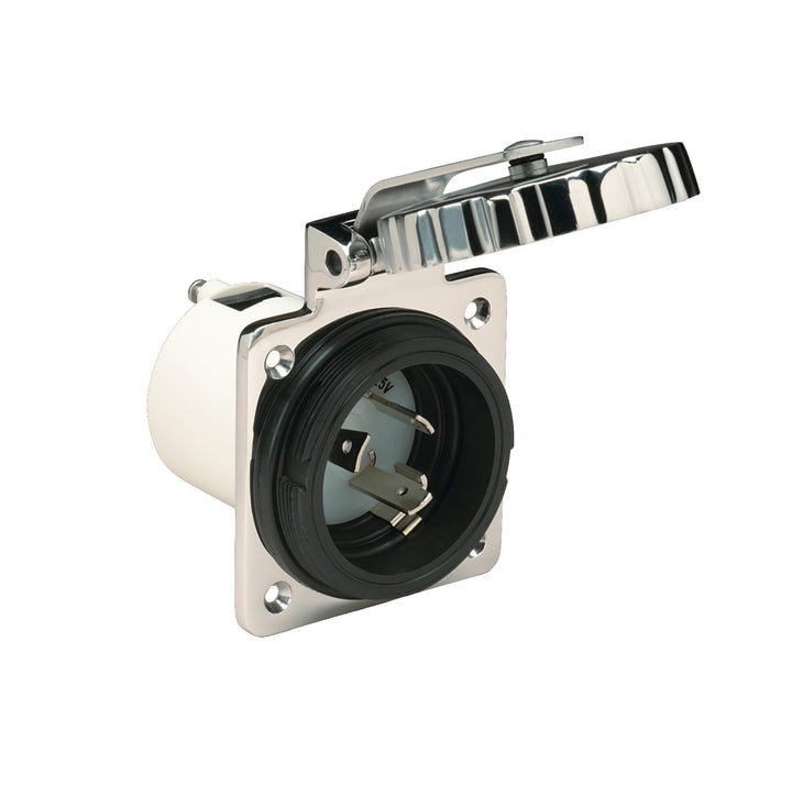 Marinco 30 Amp 125 V Eingänge 16 A/230 V Netzeingang, Edelstahl, 16 A/230 V Netzeingang, Edelstahl