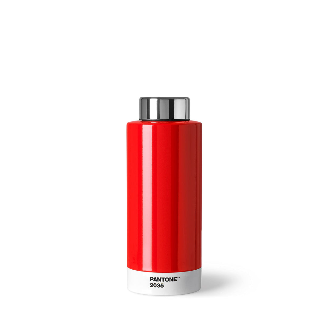 Pantone Trinkflasche, doppelwandiger rostfreier Edelstahl mit Thermo-Funktion, auslaufsicher, 500 ml