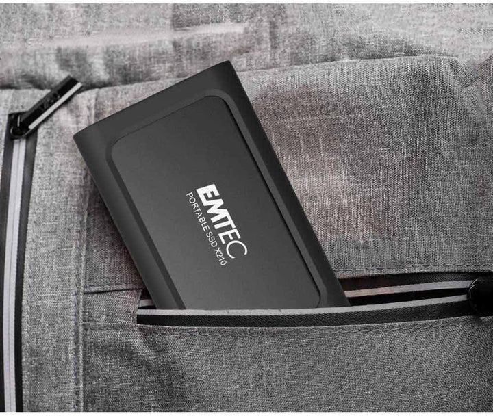 Emtec ECSSD128GX210 Tragbare SSD-Festplatte – 3,2 Gen2 – Kollektion X210 Elite – 3D NAND – 128 GB, 1
