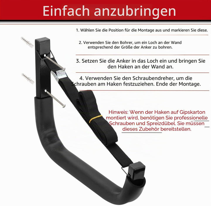 Heavdace Kajak-Aufbewahrungsregal, Wandhalterung, Garage, Kanu, Aufbewahrungsbügel für Kajaks oder P
