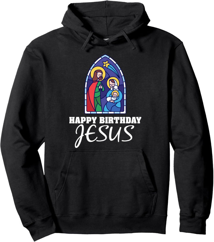 Happy Birthday Jesus - Weihnachten Advent Krippe Norden Pullover Hoodie