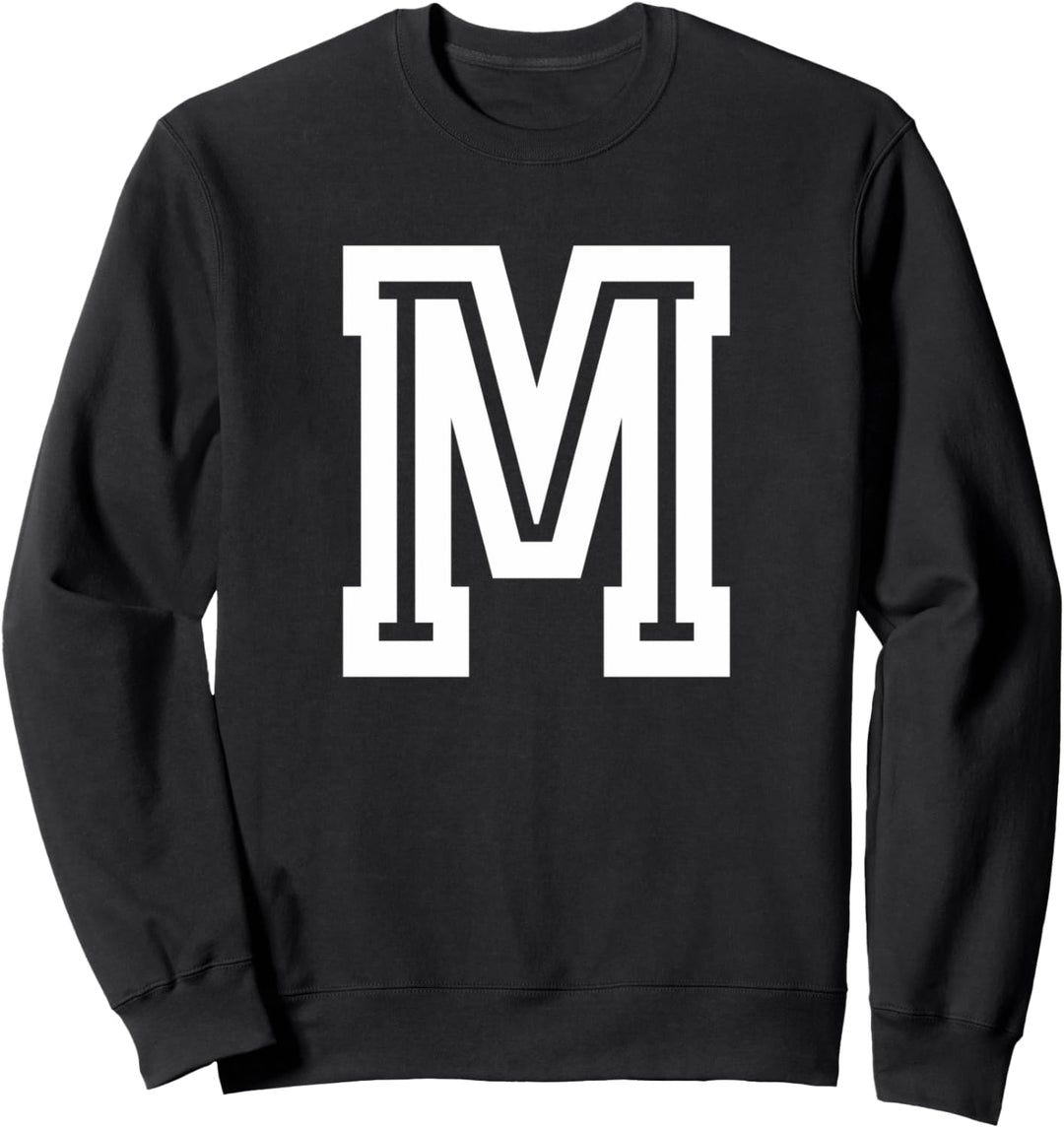 Sportliches Anfangsmonogramm Buchstabe M Sweatshirt