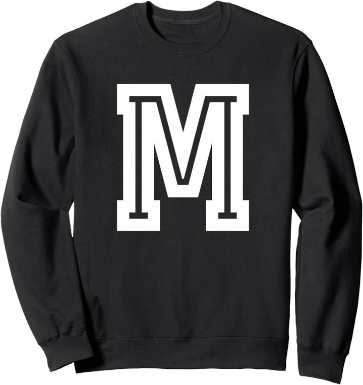 Sportliches Anfangsmonogramm Buchstabe M Sweatshirt