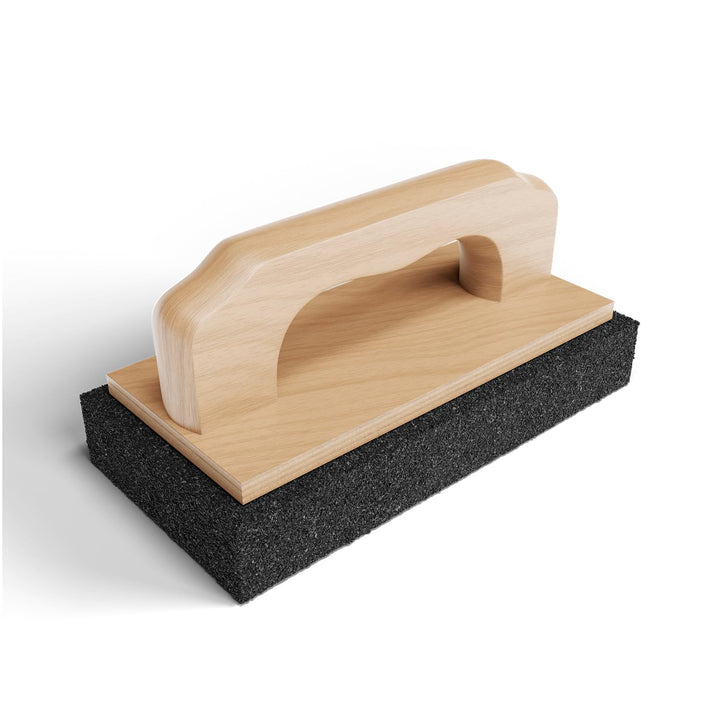 Zische Rutscher Schleifstein mit Griff 200x100x30 mm - für Beton- und Estrichoberflächen - robuster