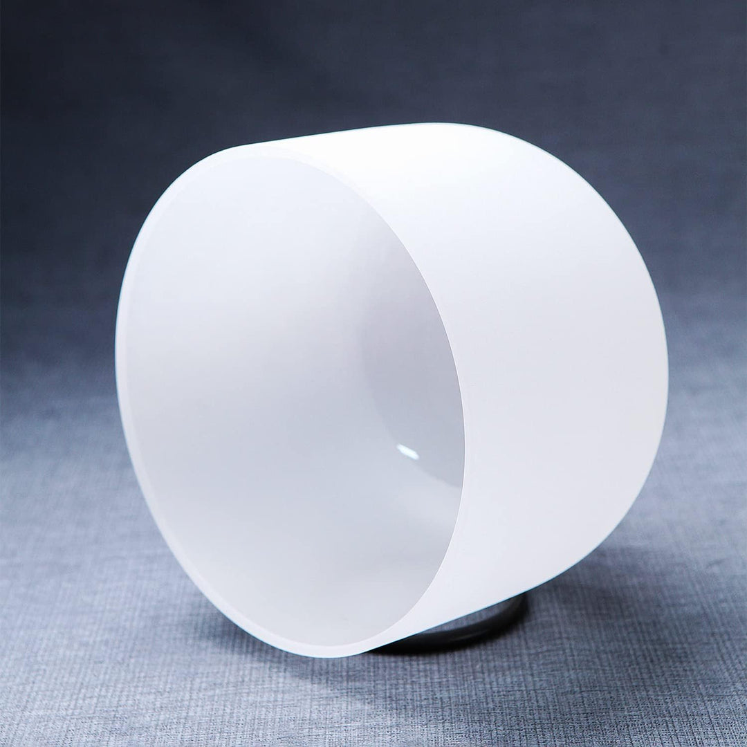 KVKA 20cm Klangschalen, 432Hz F note 8 inch Weiss Chakra Klangschale für Yoga Meditation Sound Heali