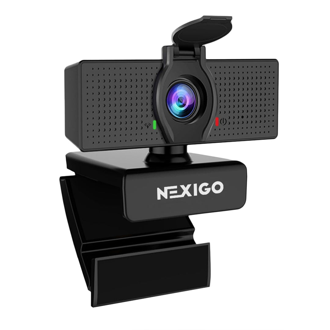NexiGo N60 1080P Webcam, HD-Webcam mit Mikrofon, Softwaresteuerung und Datenschutzabdeckung, USB-Com
