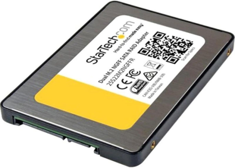 StarTech.com Dual M.2 SATA Adapter mit RAID (2x M.2 SSD auf 2,5 Zoll SATA (6Gbit/s) RAID Adapter / K